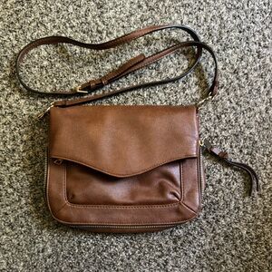 Moda Luxe Expandable Brown Purse